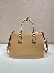 Prada Galleria Large Beige Leather Bag - 32x22x13cm - 5