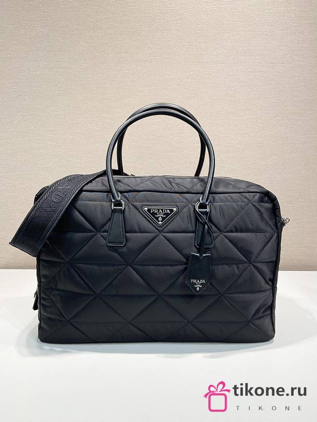 Prada Quilted Re-Nylon Travel Bag - 45x30.5x15cm - 1