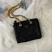 Prada Re-Edition 1995 Chain Re-Nylon Black Tote Bag - 30×8×26cm  - 4