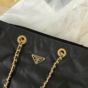 Prada Re-Edition 1995 Chain Re-Nylon Black Large Tote Bag - 42×10×29cm - 4