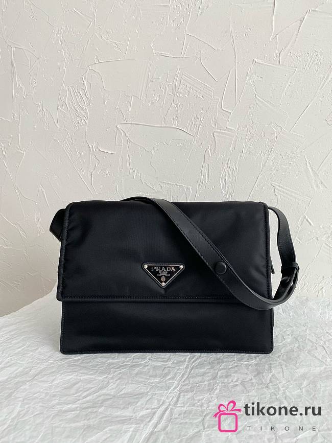 Prada Tessuto Nylon Black Shoulder Bag - 30×11×22cm  - 1