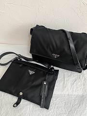 Prada Re-Nylon Large Black Padded Shoulder Bag - 36×17×27cm  - 5