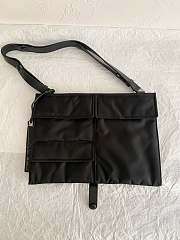 Prada Re-Nylon Large Black Padded Shoulder Bag - 36×17×27cm  - 4