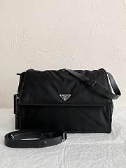 Prada Re-Nylon Large Black Padded Shoulder Bag - 36×17×27cm  - 2