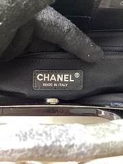 Chanel Rigid Black Quilted Leather Handle Flap Bag - 31x25x8cm - 4