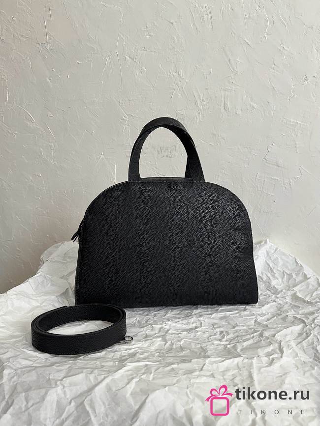 The Row Margau 10 Black Leather Bag - 33×15.5×22cm - 1