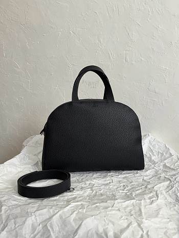 The Row Margau 10 Black Leather Bag - 33×15.5×22cm