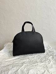 The Row Margau 10 Black Leather Bag - 33×15.5×22cm - 5