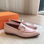 Hermes Loafers Pink Leather - 2