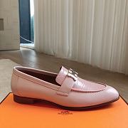 Hermes Loafers Pink Leather - 3