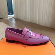 Hermes Loafers Purple Leather  - 5