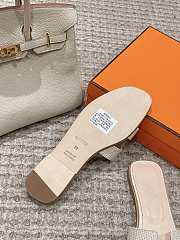 Hermes Slippers White Lizard - 4