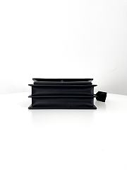 YSL Calfskin Medium Monogram Sunset Black - 22x8x16cm - 5