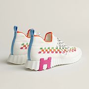 Hermes Flex Slip-On Sneakers Multicolore Blanc - 2