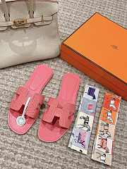 Hermes Slippers Pink Lizard 02 - 5