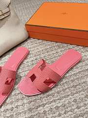 Hermes Slippers Pink Lizard 02 - 4