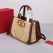 Valentino Garavani VLogo Woven Tote Bag - 27x11x18cm - 2