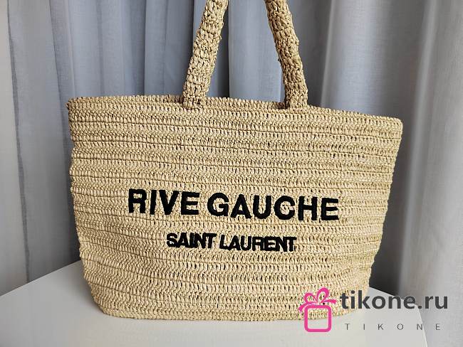 YSL Rive Gauche Natural Shopping Bag - 38×35×14.5cm - 1