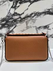 Fendi Baguette Brown Selleria Bag - 19.5x4.5x13cm - 4