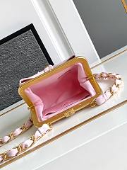 Chanel Pink Mini Clutch 13cm - 3