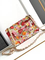 Chanel Flap Bag Sequins Multi Color 20cm - 4