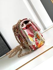 Chanel Flap Bag Sequins Multi Color 20cm - 2