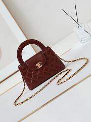 Chanel Mini Kelly In Brown Bag - 13x19x7cm - 1