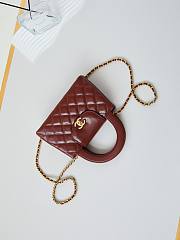 Chanel Mini Kelly In Brown Bag - 13x19x7cm - 4