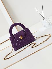 Chanel Mini Kelly In Purple Bag - 13x19x7cm - 1