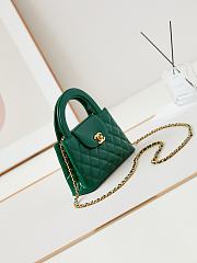 Chanel Mini Kelly In Green Bag - 13x19x7cm - 2