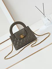 Chanel Mini Kelly In Grey Bag - 13x19x7cm - 1