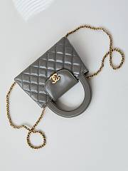 Chanel Mini Kelly In Grey Bag - 13x19x7cm - 5