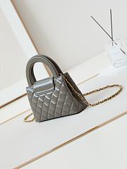 Chanel Mini Kelly In Grey Bag - 13x19x7cm - 2