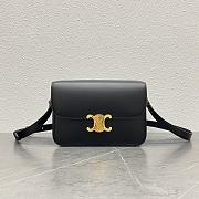 Celine Classique Triomphe Bag In Black - 22x16x8cm - 1