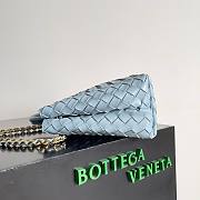 Bottega Veneta Small Andiamo With Chain Blue - 25×22×10.5cm - 5