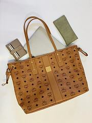 MCM Medium Reversible Liz Shopper Cognac - 1