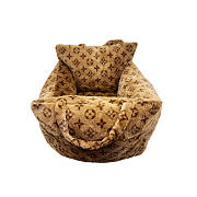 LV Dog Woven Cushion Bed - 2