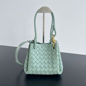 Bottega Veneta Small Andiamo Sage Bag - 21x17x16.5cm