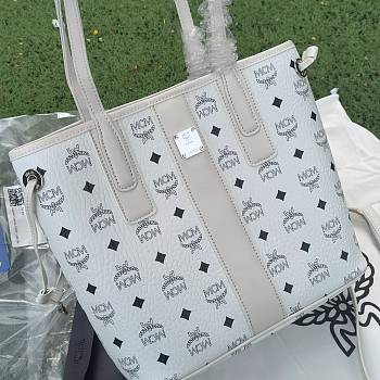 MCM Medium Visetos Monogram Tote Bag - 29x25x14cm