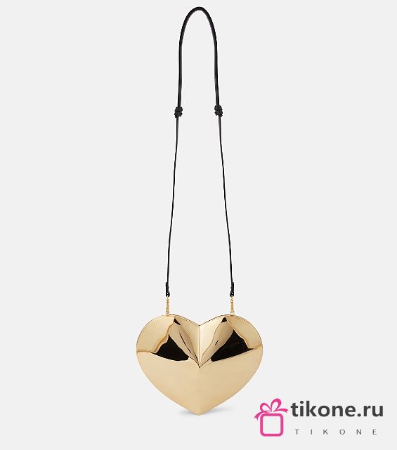 Alaia Gold Heart Bag - 21x17x5cm - 1