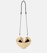 Alaia Gold Heart Bag - 21x17x5cm - 1