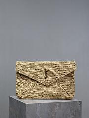 YSL Envelope Natural Pouch Bag - 29.5×18×4.5cm - 1