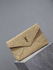 YSL Envelope Natural Pouch Bag - 29.5×18×4.5cm - 4