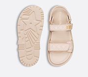 Dior Dioract Beige Lambskin Sandals - 4