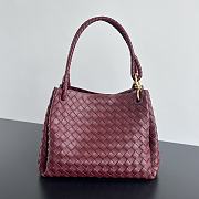 Bottega Veneta Large Parachute Burgundy Bag - 30x26x20cm - 1