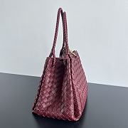 Bottega Veneta Large Andiamo Burgundy Bag - 30x26x20cm - 5