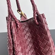 Bottega Veneta Large Andiamo Burgundy Bag - 30x26x20cm - 4