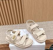 Dior Dioract Beige Lambskin Sandals - 1