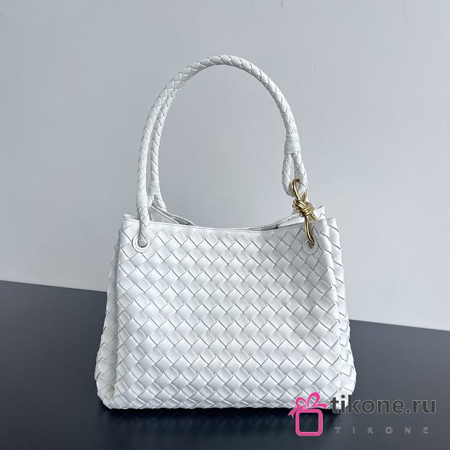 Bottega Veneta Large Andiamo White Bag - 30x26x20cm - 1