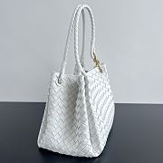 Bottega Veneta Large Parachute White Bag - 30x26x20cm - 3